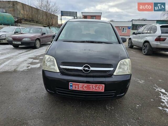 Черный Опель Мерива, объемом двигателя 1.6 л и пробегом 230 тыс. км за 3999 $, фото 8 на Automoto.ua