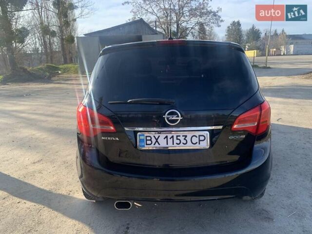 Черный Опель Мерива, объемом двигателя 1.25 л и пробегом 190 тыс. км за 6500 $, фото 2 на Automoto.ua