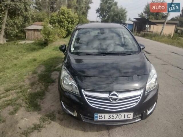 Черный Опель Мерива, объемом двигателя 1.36 л и пробегом 210 тыс. км за 7100 $, фото 4 на Automoto.ua