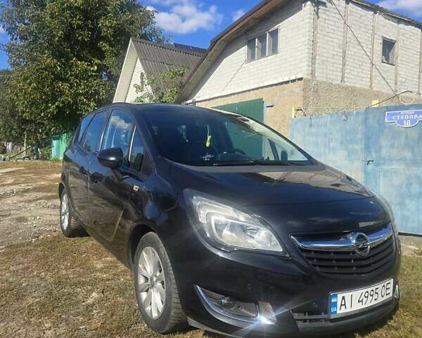 Черный Опель Мерива, объемом двигателя 1.6 л и пробегом 184 тыс. км за 8600 $, фото 1 на Automoto.ua
