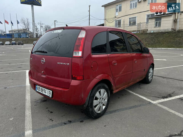 Красный Опель Мерива, объемом двигателя 1.6 л и пробегом 274 тыс. км за 3000 $, фото 16 на Automoto.ua