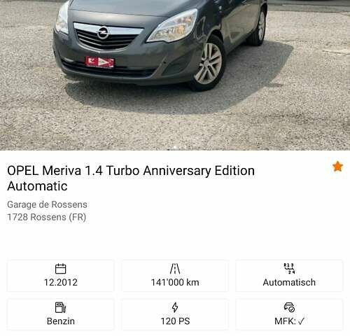 Сірий Опель Меріва, об'ємом двигуна 1.36 л та пробігом 169 тис. км за 8400 $, фото 28 на Automoto.ua