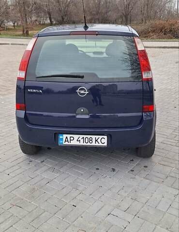 Синий Опель Мерива, объемом двигателя 1.6 л и пробегом 188 тыс. км за 4000 $, фото 4 на Automoto.ua