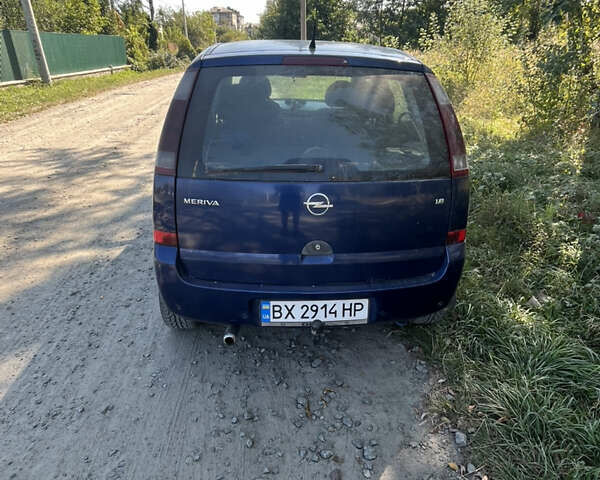 Синий Опель Мерива, объемом двигателя 1.8 л и пробегом 248 тыс. км за 4300 $, фото 1 на Automoto.ua