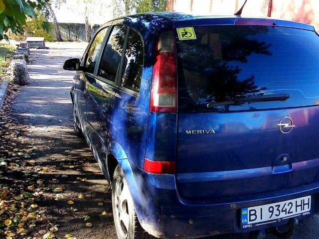 Синій Опель Меріва, об'ємом двигуна 1.7 л та пробігом 249 тис. км за 3600 $, фото 3 на Automoto.ua