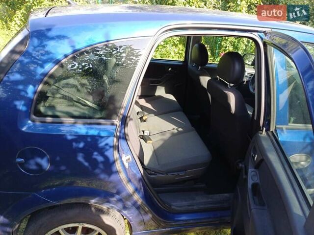 Синий Опель Мерива, объемом двигателя 1.6 л и пробегом 254 тыс. км за 4200 $, фото 8 на Automoto.ua