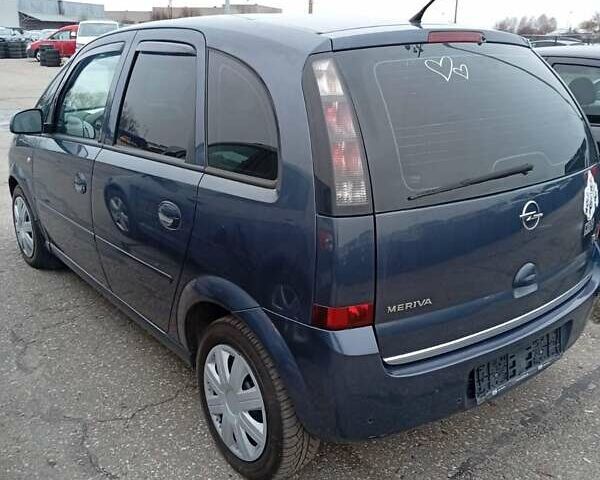 Синий Опель Мерива, объемом двигателя 1.6 л и пробегом 152 тыс. км за 4550 $, фото 1 на Automoto.ua