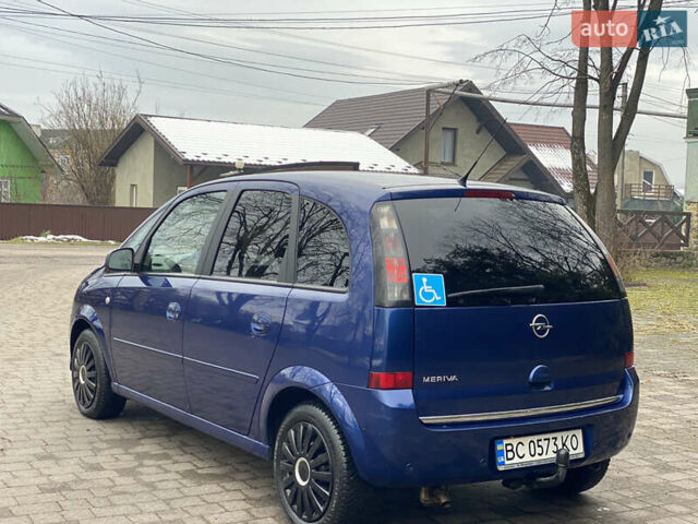 Синий Опель Мерива, объемом двигателя 1.6 л и пробегом 101 тыс. км за 4850 $, фото 4 на Automoto.ua