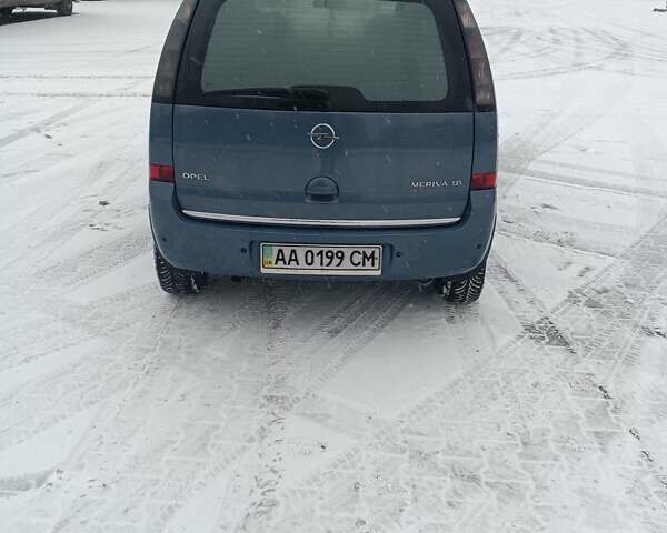 Синий Опель Мерива, объемом двигателя 1.6 л и пробегом 141 тыс. км за 4000 $, фото 4 на Automoto.ua
