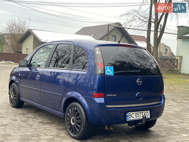 Синий Опель Мерива, объемом двигателя 1.6 л и пробегом 101 тыс. км за 4850 $, фото 3 на Automoto.ua