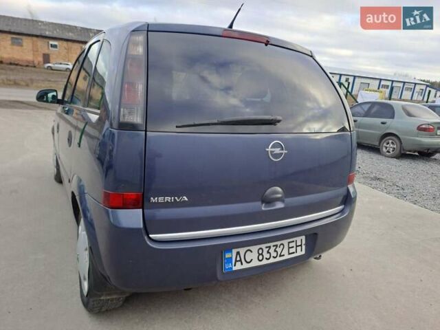 Синий Опель Мерива, объемом двигателя 1.36 л и пробегом 202 тыс. км за 4350 $, фото 8 на Automoto.ua