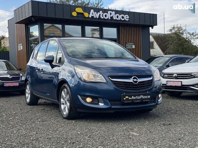 Синий Опель Мерива, объемом двигателя 1.4 л и пробегом 236 тыс. км за 7999 $, фото 2 на Automoto.ua
