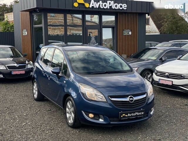 Синий Опель Мерива, объемом двигателя 1.4 л и пробегом 236 тыс. км за 7999 $, фото 4 на Automoto.ua