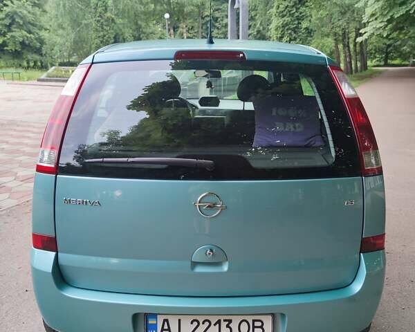 Зеленый Опель Мерива, объемом двигателя 1.6 л и пробегом 241 тыс. км за 5000 $, фото 7 на Automoto.ua