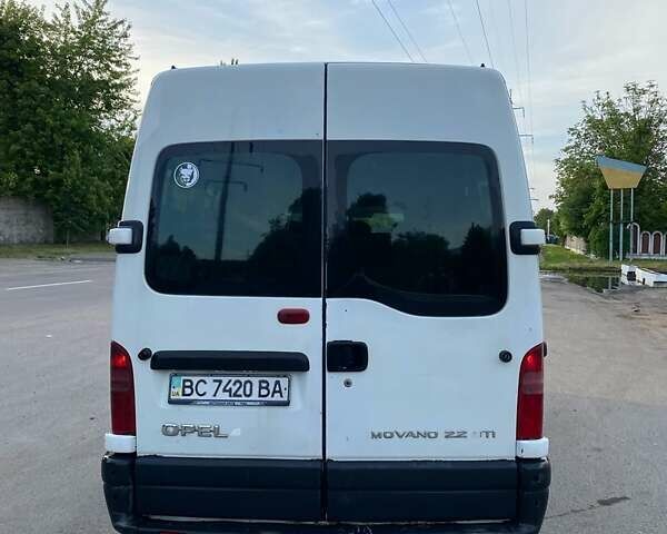 Белый Опель Movano, объемом двигателя 2.2 л и пробегом 435 тыс. км за 5499 $, фото 6 на Automoto.ua