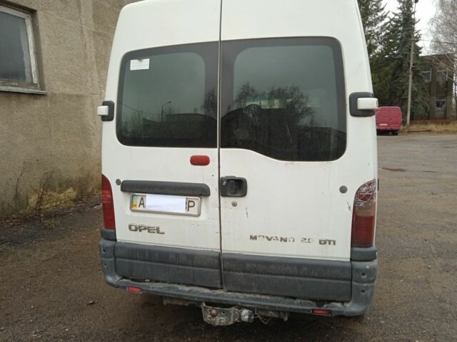 Белый Опель Movano, объемом двигателя 2.5 л и пробегом 450 тыс. км за 2126 $, фото 4 на Automoto.ua