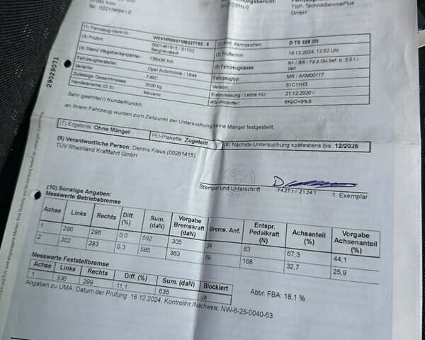 Белый Опель Movano, объемом двигателя 2.3 л и пробегом 160 тыс. км за 18900 $, фото 27 на Automoto.ua