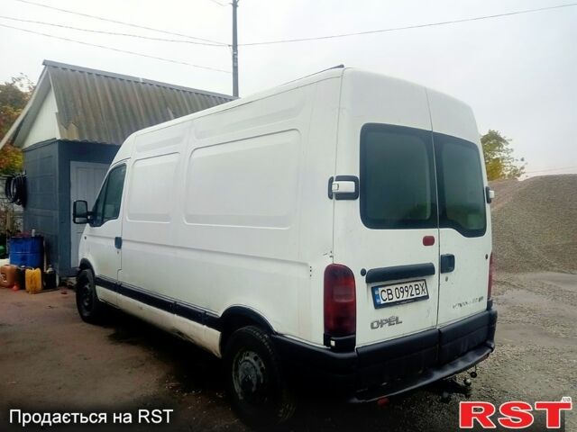 Белый Опель Movano, объемом двигателя 2.2 л и пробегом 155 тыс. км за 3500 $, фото 2 на Automoto.ua