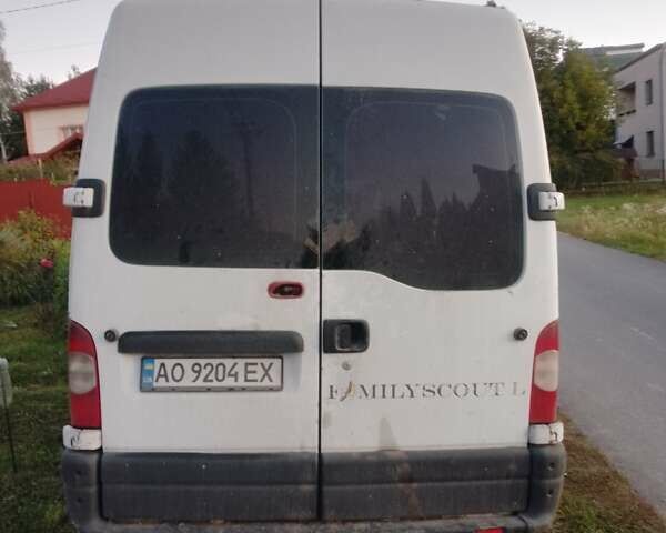 Белый Опель Movano, объемом двигателя 2.5 л и пробегом 390 тыс. км за 3400 $, фото 4 на Automoto.ua