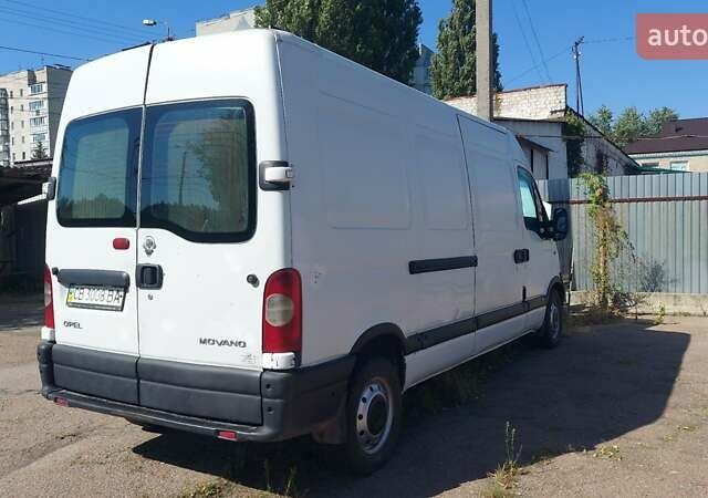 Белый Опель Movano, объемом двигателя 2.5 л и пробегом 670 тыс. км за 7500 $, фото 5 на Automoto.ua