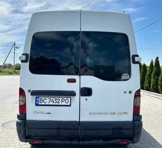 Белый Опель Movano, объемом двигателя 2.5 л и пробегом 844 тыс. км за 20000 $, фото 7 на Automoto.ua