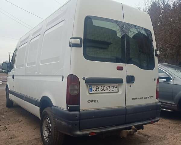 Белый Опель Movano, объемом двигателя 2.5 л и пробегом 693 тыс. км за 6500 $, фото 5 на Automoto.ua