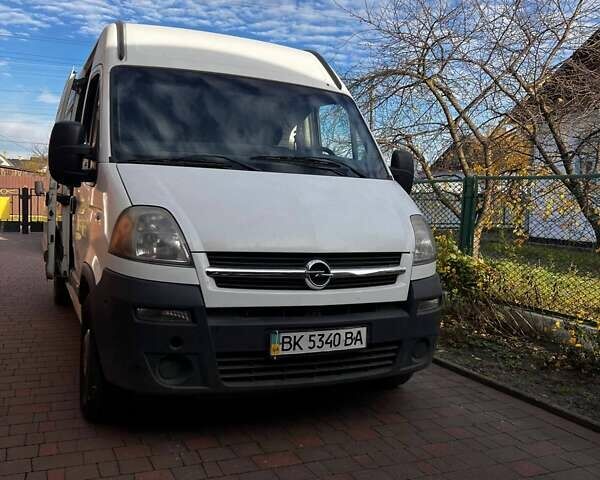 Белый Опель Movano, объемом двигателя 2.5 л и пробегом 372 тыс. км за 6700 $, фото 13 на Automoto.ua