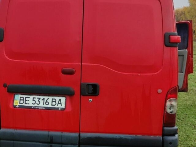 Красный Опель Movano, объемом двигателя 2.5 л и пробегом 200 тыс. км за 5100 $, фото 3 на Automoto.ua