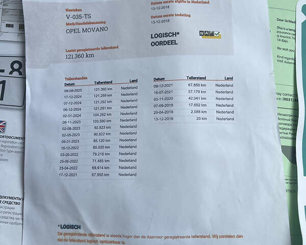 Сірий Опель Movano, об'ємом двигуна 2.3 л та пробігом 124 тис. км за 19500 $, фото 14 на Automoto.ua