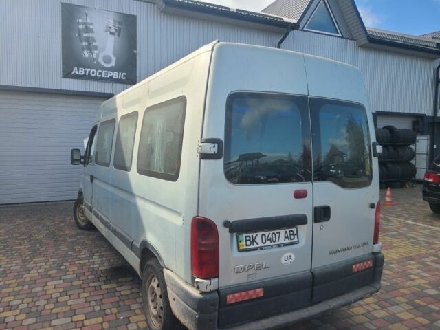 Серый Опель Movano, объемом двигателя 2.5 л и пробегом 160 тыс. км за 4250 $, фото 1 на Automoto.ua
