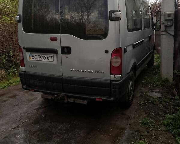 Серый Опель Movano, объемом двигателя 2.5 л и пробегом 346 тыс. км за 8000 $, фото 6 на Automoto.ua