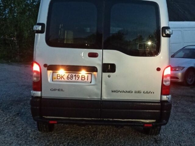Серый Опель Movano, объемом двигателя 2.5 л и пробегом 396 тыс. км за 7300 $, фото 2 на Automoto.ua