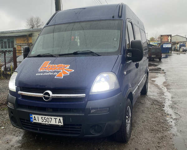 Синий Опель Movano, объемом двигателя 2.46 л и пробегом 310 тыс. км за 8500 $, фото 13 на Automoto.ua