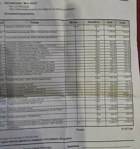 Белый Опель Вектра, объемом двигателя 1.8 л и пробегом 200 тыс. км за 2600 $, фото 13 на Automoto.ua