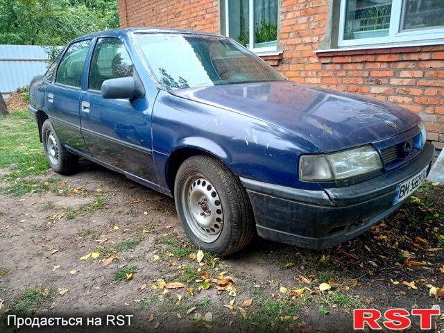 Синий Опель Вектра, объемом двигателя 1.6 л и пробегом 200 тыс. км за 500 $, фото 1 на Automoto.ua