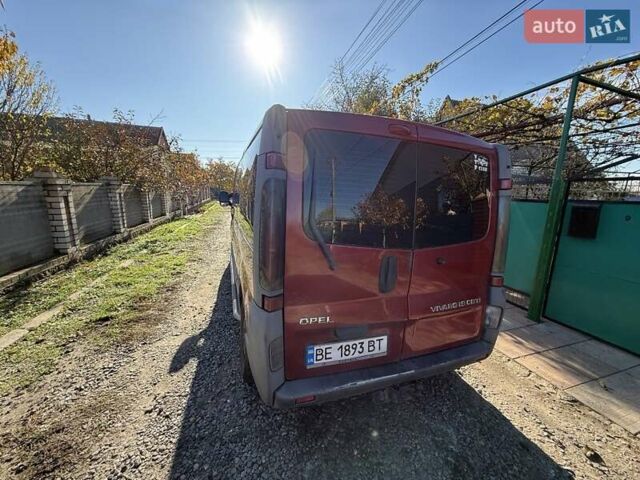 Красный Опель Виваро, объемом двигателя 1.87 л и пробегом 359 тыс. км за 7200 $, фото 13 на Automoto.ua