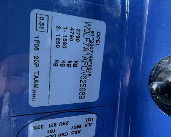 Синий Опель Виваро, объемом двигателя 2 л и пробегом 189 тыс. км за 6800 $, фото 12 на Automoto.ua