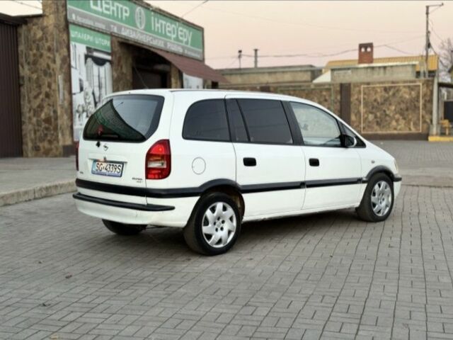 Белый Опель Зафира, объемом двигателя 2 л и пробегом 346 тыс. км за 2650 $, фото 1 на Automoto.ua