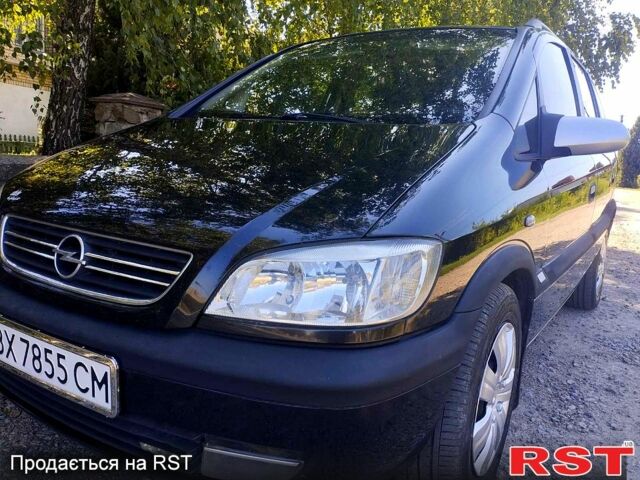 Черный Опель Зафира, объемом двигателя 1.8 л и пробегом 266 тыс. км за 3200 $, фото 3 на Automoto.ua