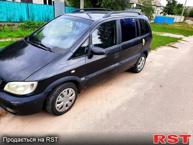 Черный Опель Зафира, объемом двигателя 1.8 л и пробегом 303 тыс. км за 2600 $, фото 1 на Automoto.ua