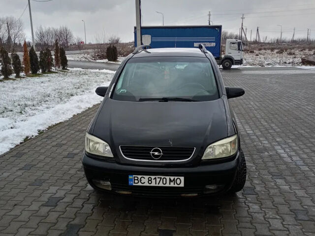 Черный Опель Зафира, объемом двигателя 1.6 л и пробегом 50 тыс. км за 3400 $, фото 2 на Automoto.ua