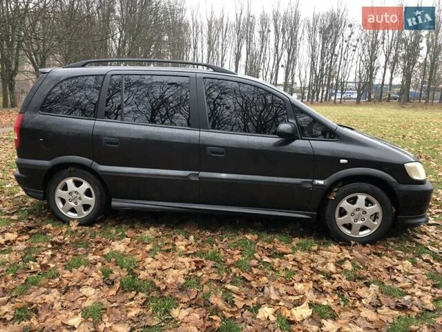 Черный Опель Зафира, объемом двигателя 1.8 л и пробегом 253 тыс. км за 4700 $, фото 2 на Automoto.ua