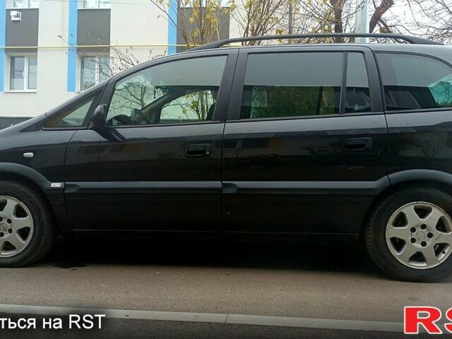 Черный Опель Зафира, объемом двигателя 1.8 л и пробегом 320 тыс. км за 3950 $, фото 4 на Automoto.ua