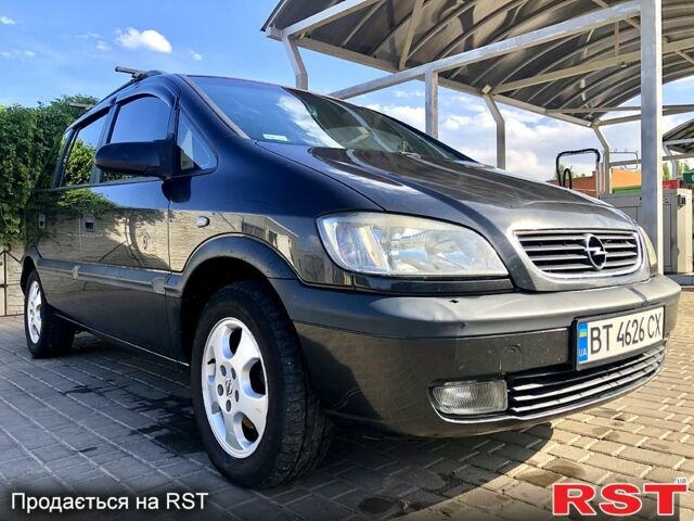Черный Опель Зафира, объемом двигателя 2 л и пробегом 340 тыс. км за 4500 $, фото 1 на Automoto.ua