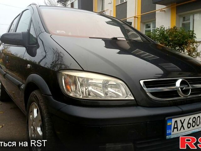 Черный Опель Зафира, объемом двигателя 1.8 л и пробегом 320 тыс. км за 3950 $, фото 6 на Automoto.ua