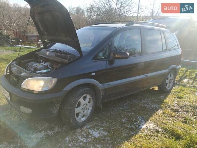 Черный Опель Зафира, объемом двигателя 2.2 л и пробегом 461 тыс. км за 4000 $, фото 4 на Automoto.ua