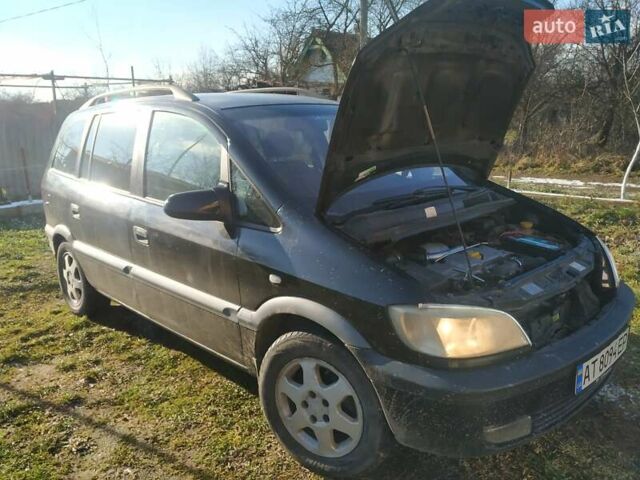 Черный Опель Зафира, объемом двигателя 2.2 л и пробегом 461 тыс. км за 4000 $, фото 3 на Automoto.ua