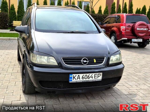 Черный Опель Зафира, объемом двигателя 2 л и пробегом 196 тыс. км за 4800 $, фото 1 на Automoto.ua
