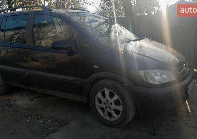 Черный Опель Зафира, объемом двигателя 2 л и пробегом 360 тыс. км за 2550 $, фото 2 на Automoto.ua