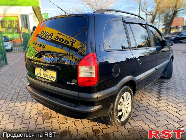 Черный Опель Зафира, объемом двигателя 22 л и пробегом 230 тыс. км за 4500 $, фото 4 на Automoto.ua